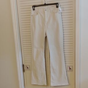Old Navy Women's Wide Leg Cream Jeans